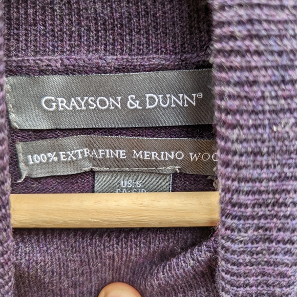 NWT Grayson Dunn , Merino Wool Neck Sweater, Small - Picture 3 of 3